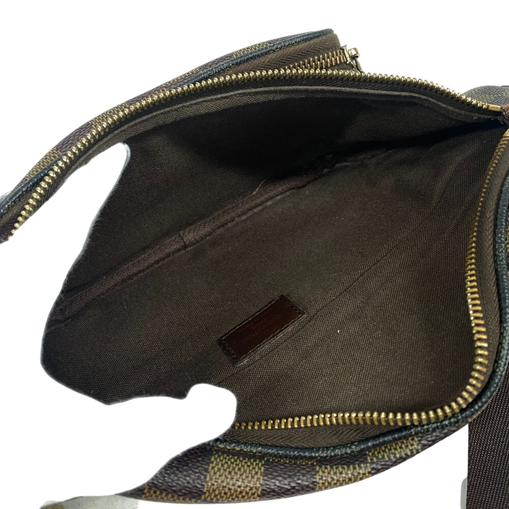 LOUIS VUITTON Sling bag N51172 leather Brown Bum bag Damier Melwil(Unisex) Used Authentic