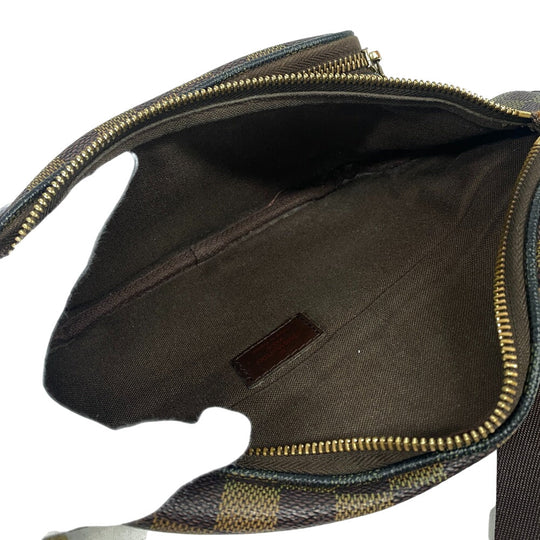 LOUIS VUITTON Sling bag N51172 leather Brown Bum bag Damier Melwil(Unisex) Used Authentic