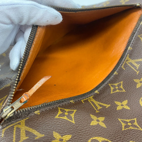 LOUIS VUITTON Clutch bag M51805 leather Brown Pochette Monogram Pliant unisex(Unisex) Used Authentic
