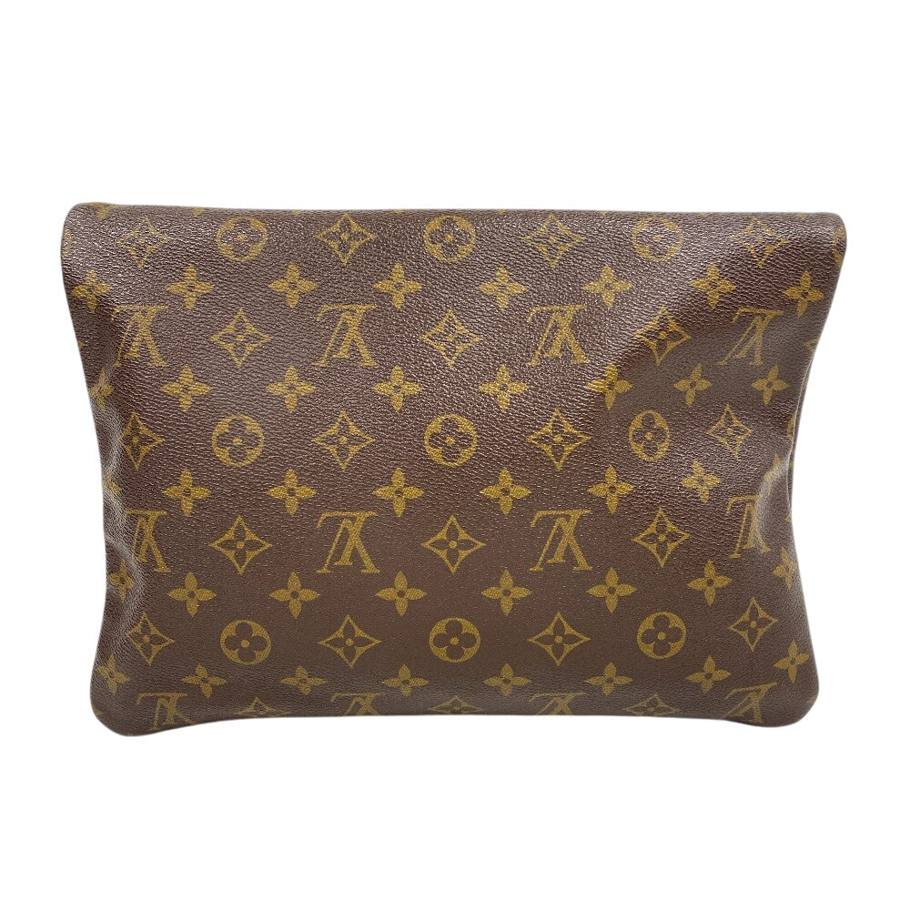 LOUIS VUITTON Clutch bag M51805 leather Brown Pochette Monogram Pliant unisex(Unisex) Used Authentic