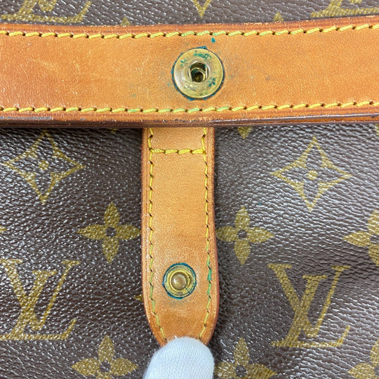 LOUIS VUITTON Clutch bag M51805 leather Brown Pochette Monogram Pliant unisex(Unisex) Used Authentic