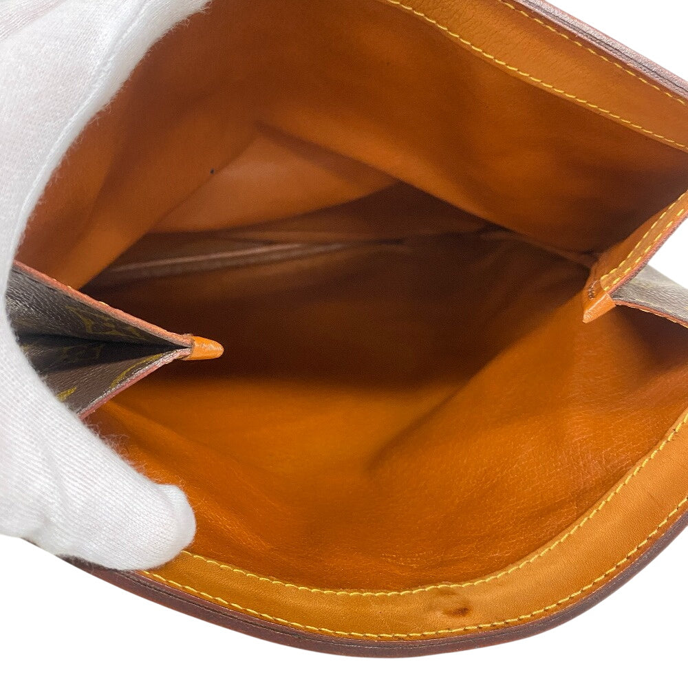 LOUIS VUITTON Clutch bag M51805 leather Brown Pochette Monogram Pliant unisex(Unisex) Used Authentic