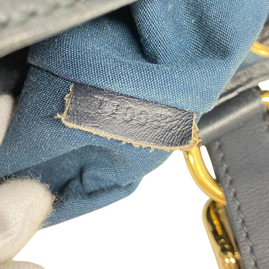 LOUIS VUITTON Handbag M92687 Canvas, Leather Navy Monogram mini Noelie Women Used Authentic