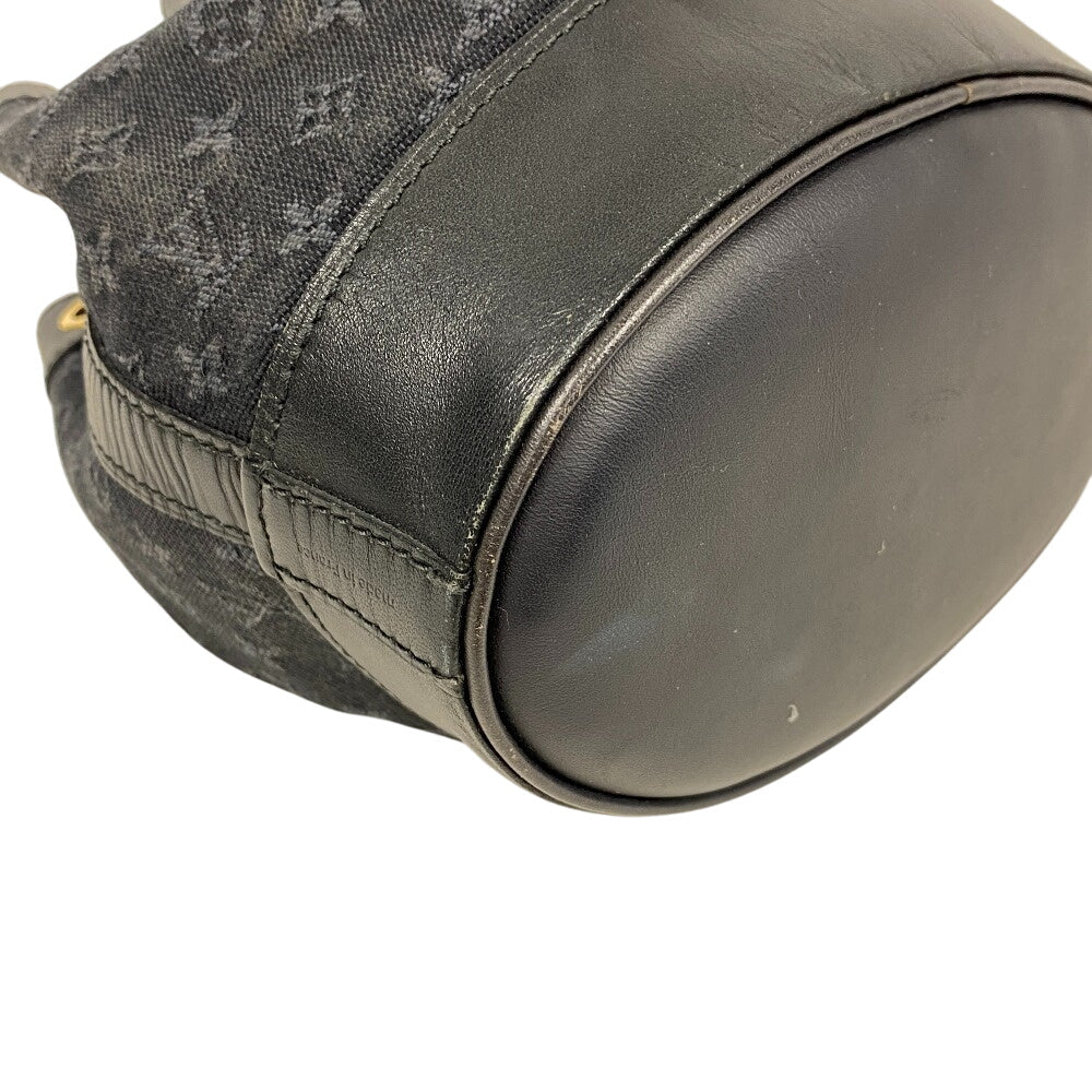 LOUIS VUITTON Handbag M92687 Canvas, Leather Navy Monogram mini Noelie Women Used Authentic