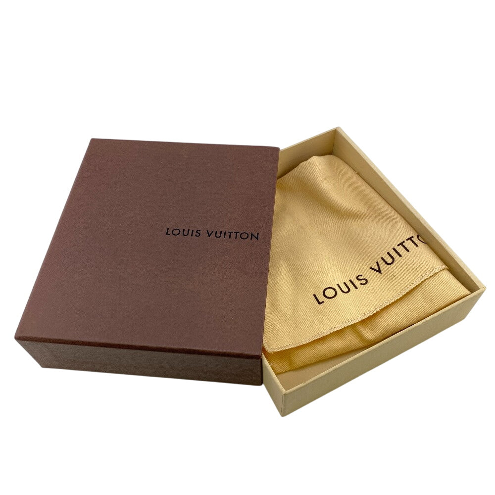 LOUIS VUITTON Bifold Wallet N61674 PVC Brown Gamaguchi Damier Portefeuille Viennoiserie Women Used Authentic