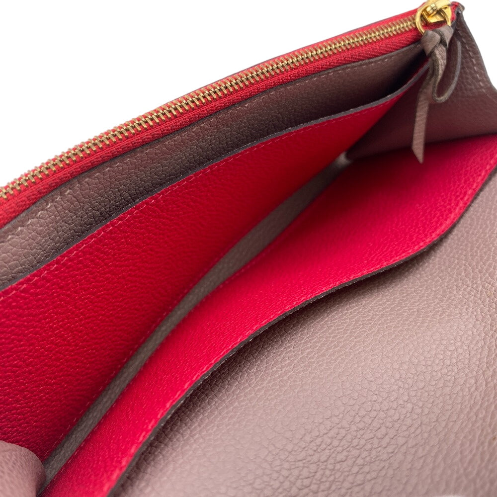 LOUIS VUITTON Long Wallet Purse M62371 Monogram Ann Platt pink Portefeuille Emily Women Used Authentic