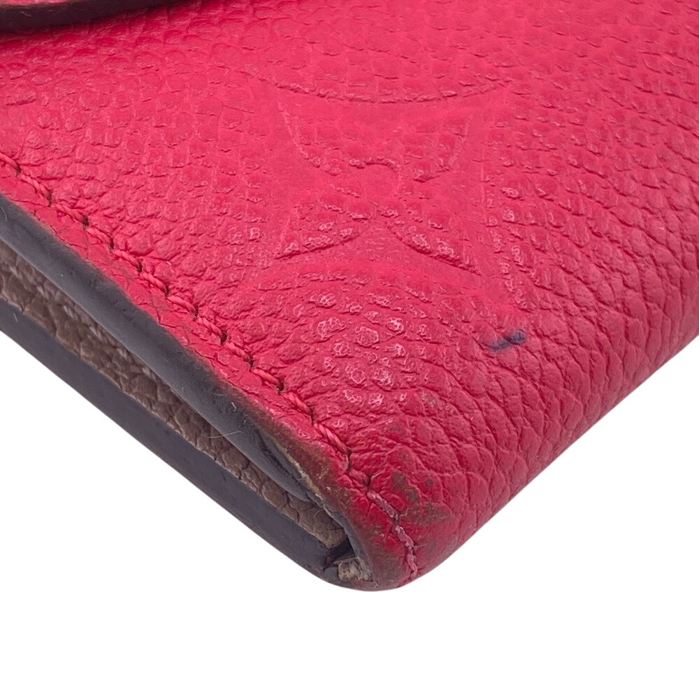 LOUIS VUITTON Long Wallet Purse M62371 Monogram Ann Platt pink Portefeuille Emily Women Used Authentic