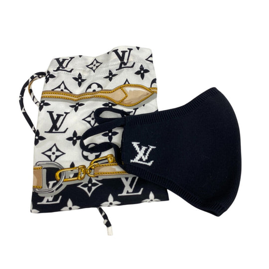 LOUIS VUITTON Other accessories M76748 Nylon, Silk black Mask Cover LV logo Mask Mayu Women(Unisex) Used Authentic