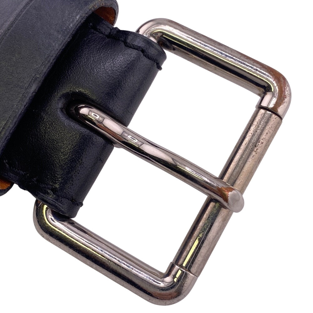 LOUIS VUITTON belt M6931 Monogram Mahina black Perfo Monogram Mahina Saintur mens 90/36 Used Authentic