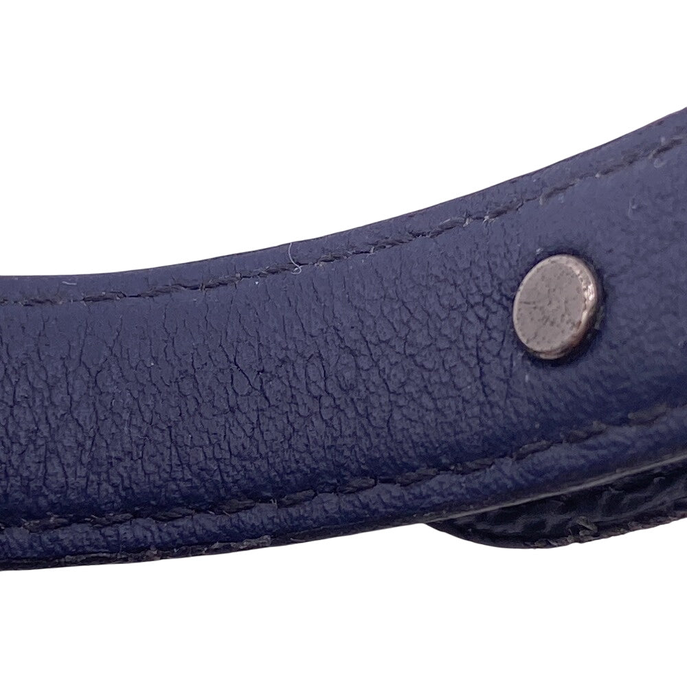 LOUIS VUITTON bracelet M6782 black Monogram Eclipse LV cut out bracelet Women(Unisex) 18 Used Authentic