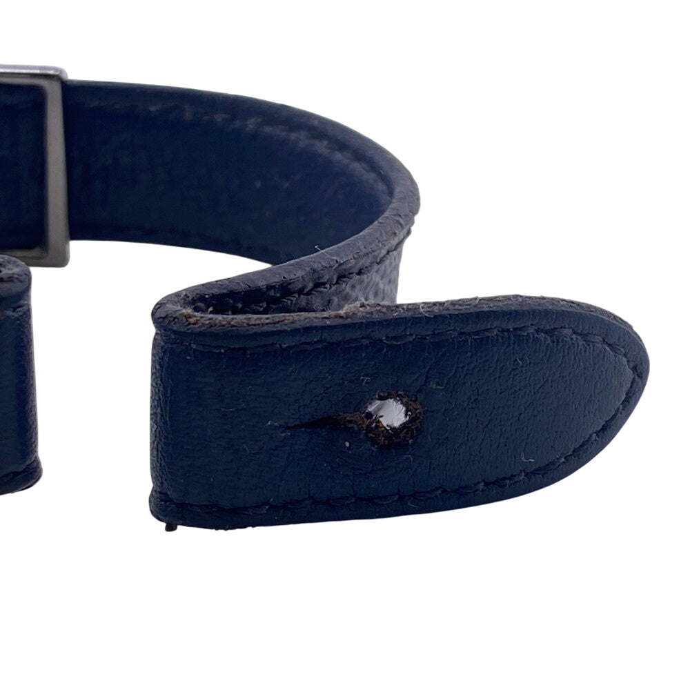 LOUIS VUITTON bracelet M6782 black Monogram Eclipse LV cut out bracelet Women(Unisex) 18 Used Authentic