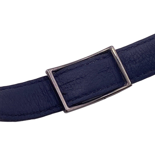 LOUIS VUITTON bracelet M6782 black Monogram Eclipse LV cut out bracelet Women(Unisex) 18 Used Authentic