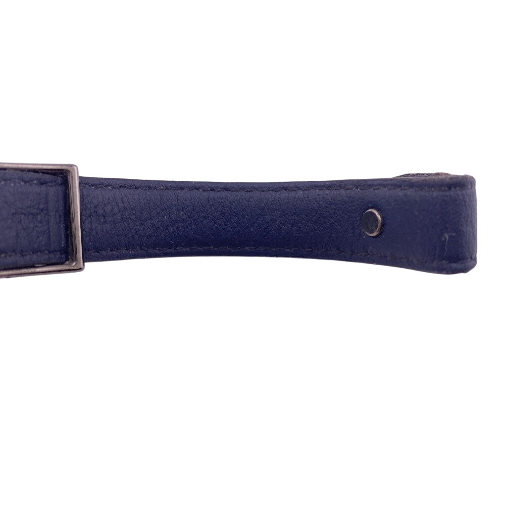 LOUIS VUITTON bracelet M6782 black Monogram Eclipse LV cut out bracelet Women(Unisex) 18 Used Authentic