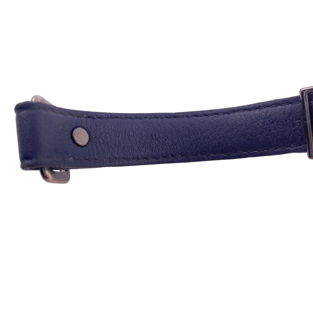 LOUIS VUITTON bracelet M6782 black Monogram Eclipse LV cut out bracelet Women(Unisex) 18 Used Authentic