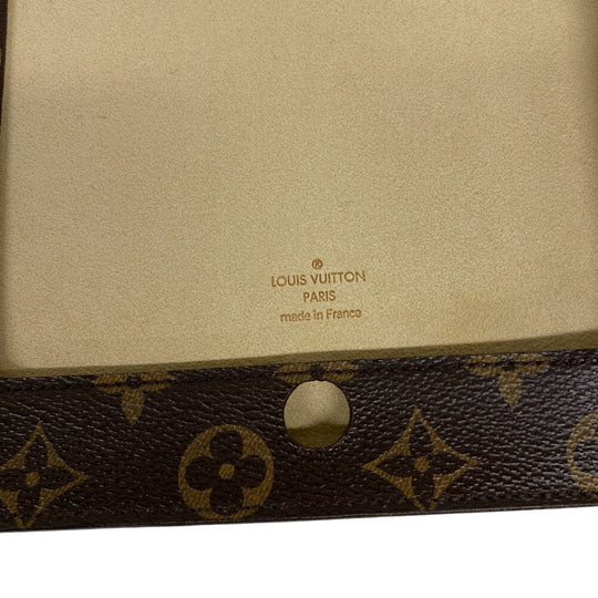 LOUIS VUITTON Other accessories M93803 Goat leather Brown iPad case Etui iPad Monogram(Unisex) Used Authentic