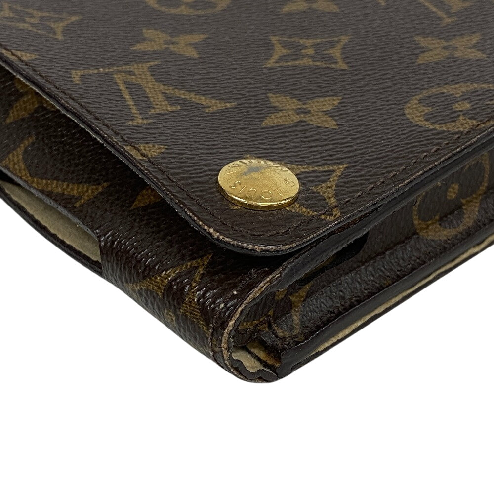 LOUIS VUITTON Other accessories M93803 Goat leather Brown iPad case Etui iPad Monogram(Unisex) Used Authentic