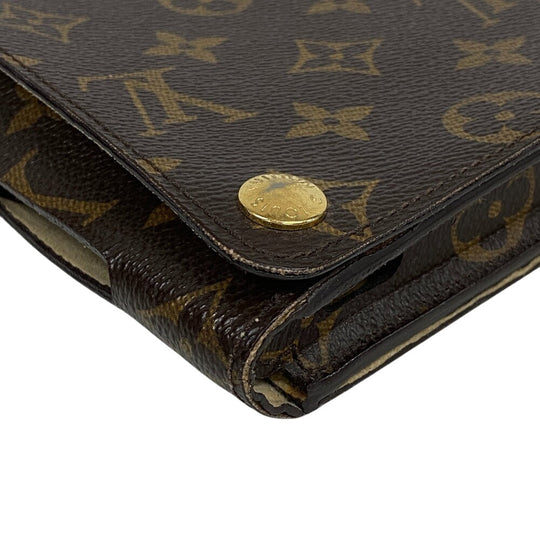 LOUIS VUITTON Other accessories M93803 Goat leather Brown iPad case Etui iPad Monogram(Unisex) Used Authentic