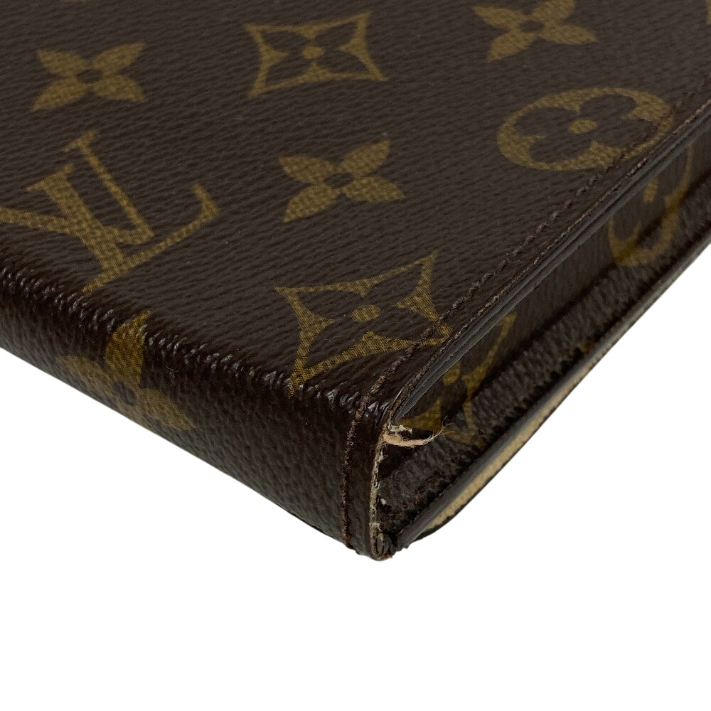 LOUIS VUITTON Other accessories M93803 Goat leather Brown iPad case Etui iPad Monogram(Unisex) Used Authentic