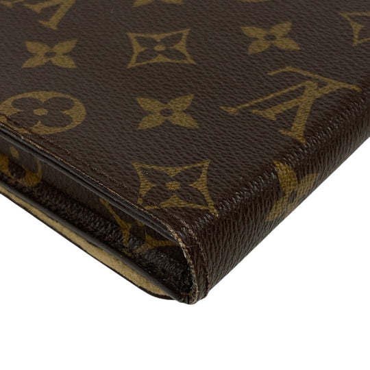 LOUIS VUITTON Other accessories M93803 Goat leather Brown iPad case Etui iPad Monogram(Unisex) Used Authentic