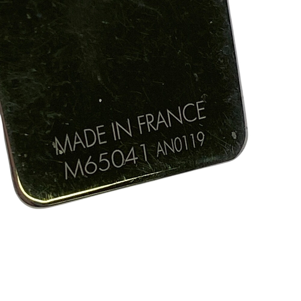 LOUIS VUITTON Money clip M65041 Steel Silver LV logo building clip champs elyses mens(Unisex) Used Authentic
