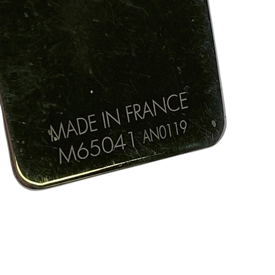 LOUIS VUITTON Money clip M65041 Steel Silver LV logo building clip champs elyses mens(Unisex) Used Authentic
