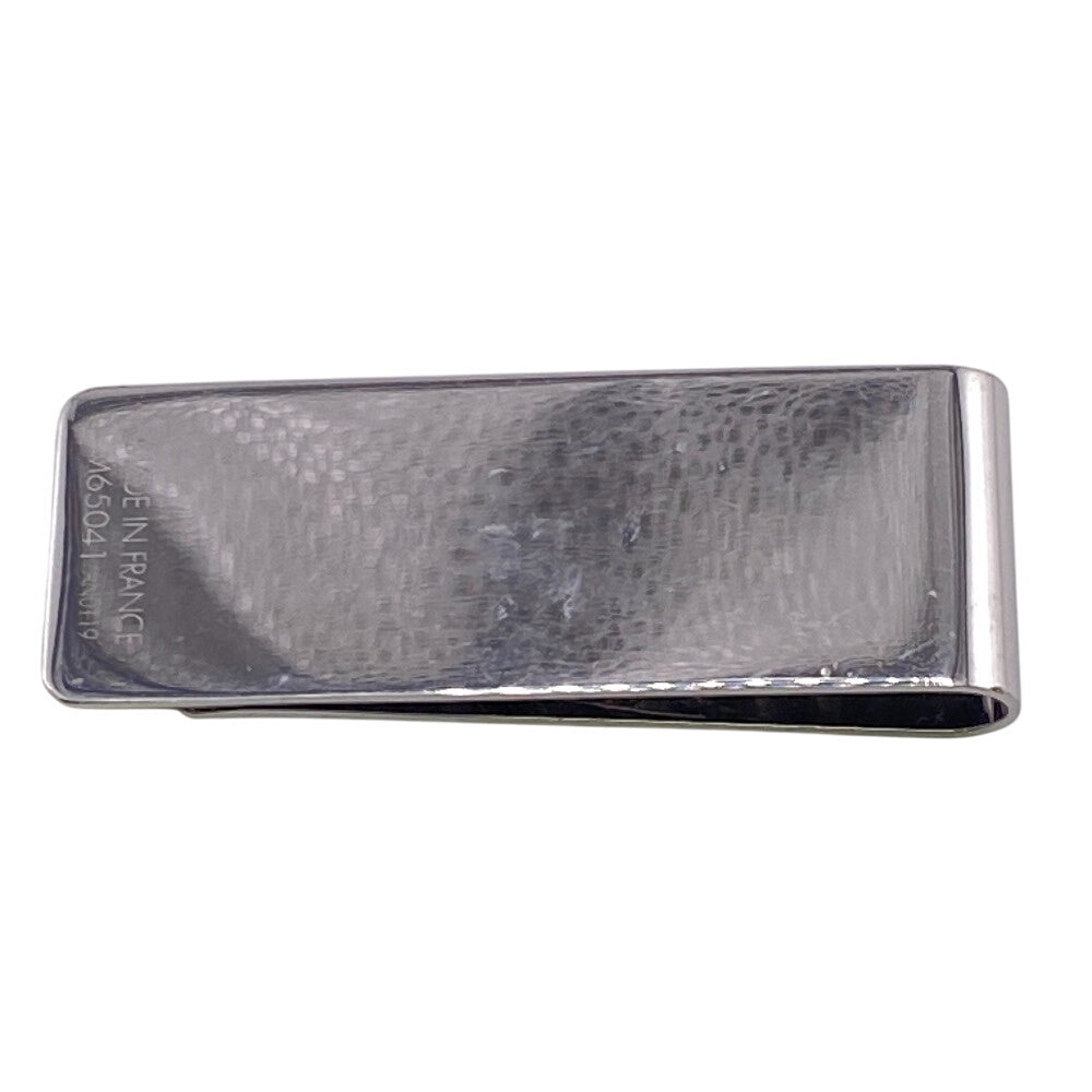 LOUIS VUITTON Money clip M65041 Steel Silver LV logo building clip champs elyses mens(Unisex) Used Authentic