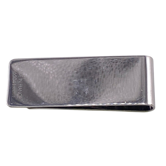 LOUIS VUITTON Money clip M65041 Steel Silver LV logo building clip champs elyses mens(Unisex) Used Authentic