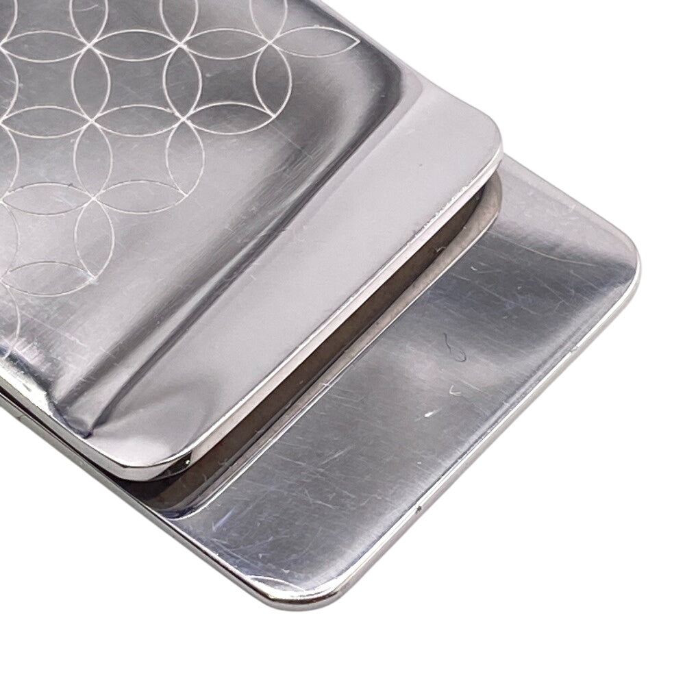 LOUIS VUITTON Money clip M65041 Steel Silver LV logo building clip champs elyses mens(Unisex) Used Authentic