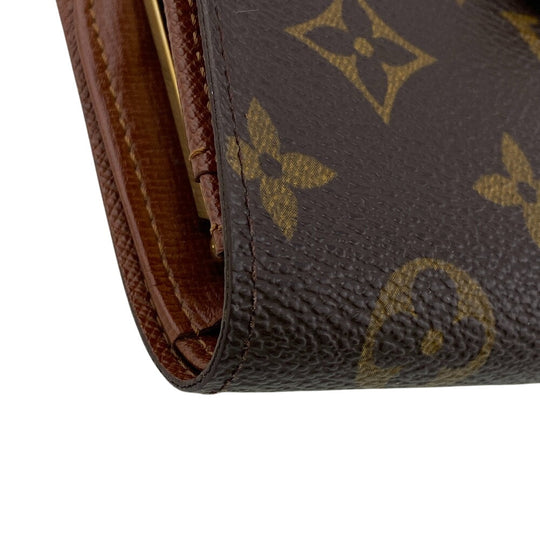 LOUIS VUITTON Bifold Wallet M61663 leather Brown Monogram Portefeuille Viennoiserie
