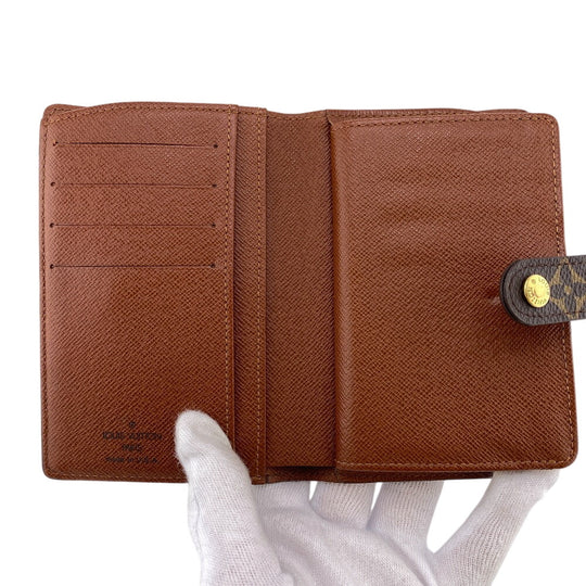 LOUIS VUITTON Bifold Wallet M61663 leather Brown Monogram Portefeuille Viennoiserie