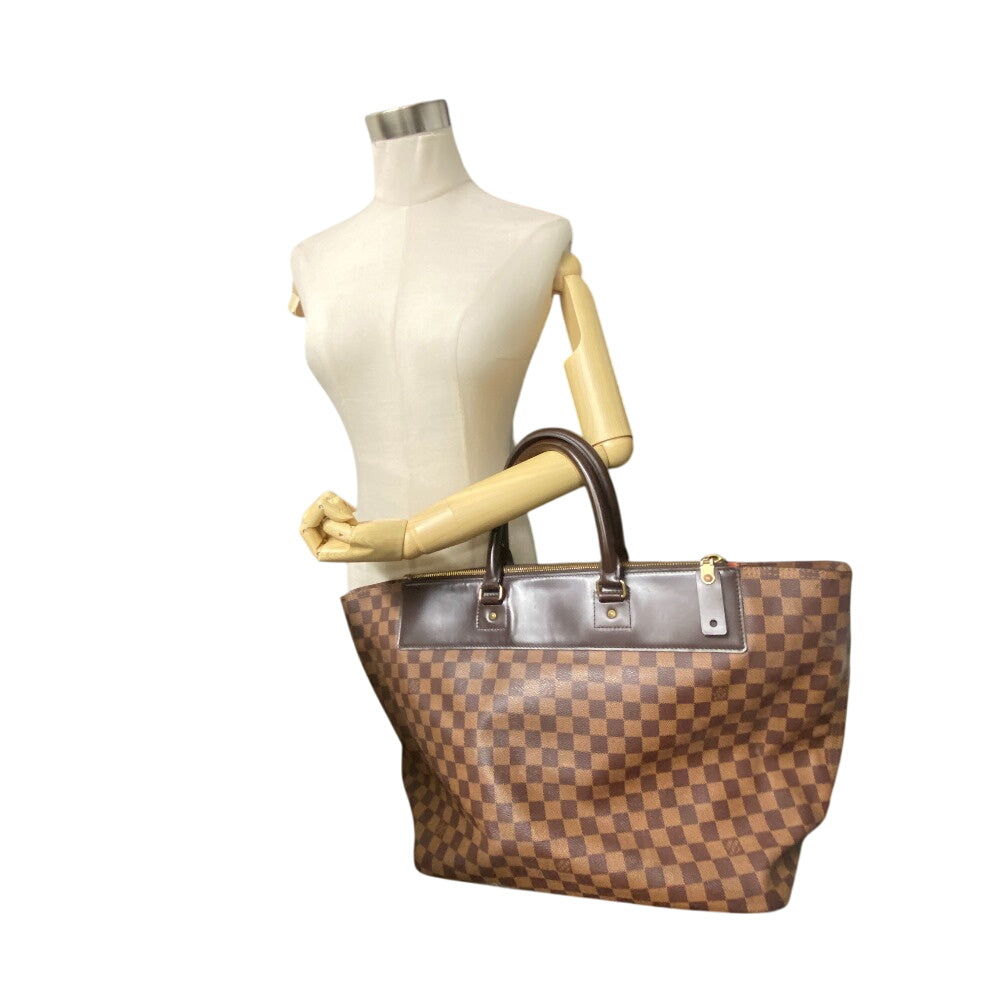 LOUIS VUITTON Handbag N41163 leather Brown Boston Duffel bag Damier Neo Greenwich unisex(Unisex) Used Authentic