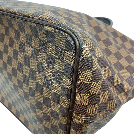 LOUIS VUITTON Handbag N41163 leather Brown Boston Duffel bag Damier Neo Greenwich unisex(Unisex) Used Authentic