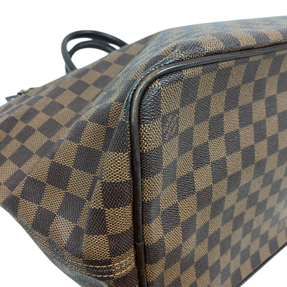 LOUIS VUITTON Handbag N41163 leather Brown Boston Duffel bag Damier Neo Greenwich unisex(Unisex) Used Authentic