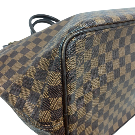 LOUIS VUITTON Handbag N41163 leather Brown Boston Duffel bag Damier Neo Greenwich unisex(Unisex) Used Authentic