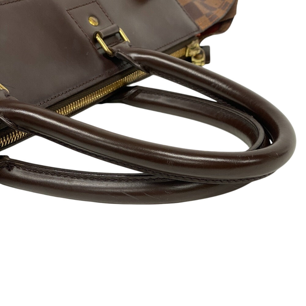 LOUIS VUITTON Handbag N41163 leather Brown Boston Duffel bag Damier Neo Greenwich unisex(Unisex) Used Authentic
