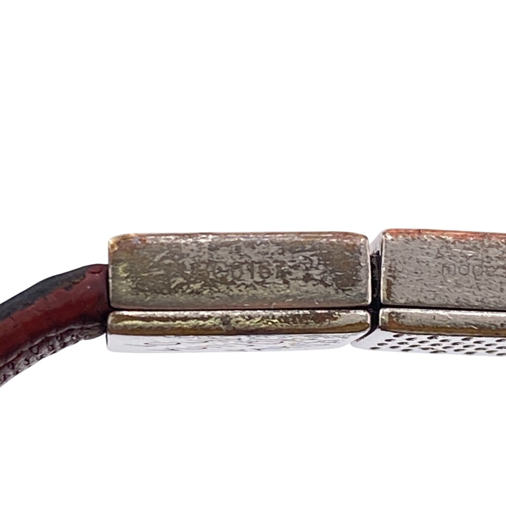 LOUIS VUITTON bracelet M6190E leather black Damier Grafitte Brassler Pruitt Women(Unisex) Used Authentic