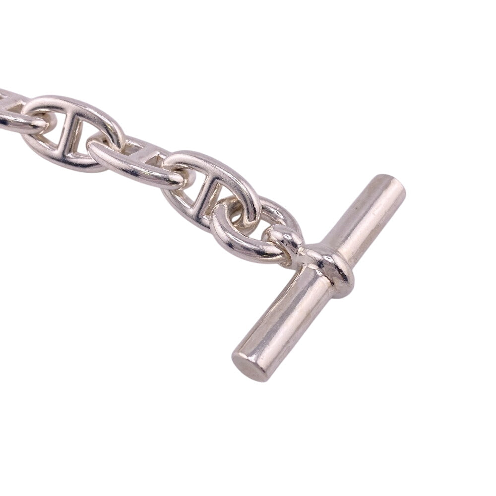 HERMES bracelet Silver925 Silver 17 frames Chene DunkleMM Women(Unisex) Used Authentic