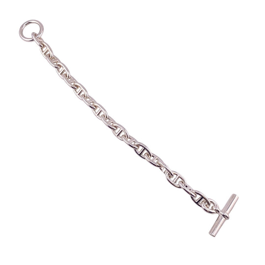 HERMES bracelet Silver925 Silver 17 frames Chene DunkleMM Women(Unisex) Used Authentic