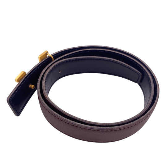 HERMES belt leather Brown 1 Mini Constance H Belt Women Used Authentic