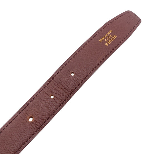 HERMES belt leather Brown 1 Mini Constance H Belt Women Used Authentic