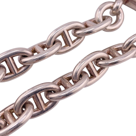 HERMES bracelet Silver925 Silver 15 frames Chene DunkleMM(Unisex) Used Authentic