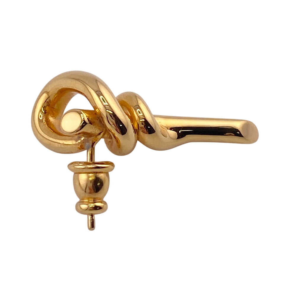 FENDI Pierce Gold Plated gold Filo Women Used Authentic