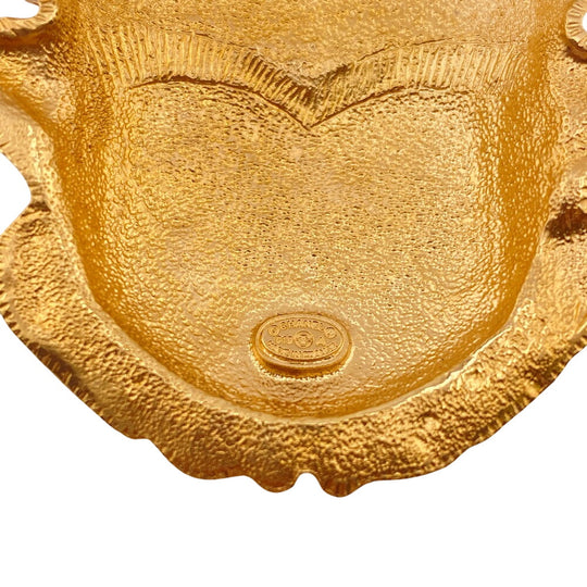 CHANEL Brooch Gold Plated gold 1 COCO Mark logo Scarab motif Women(Unisex) Used Authentic