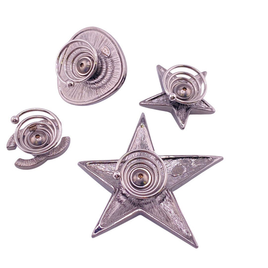 CHANEL hair accessory B22C Gold Plated blue COCO Mark Star Rhinestone Star motif Women Used Authentic