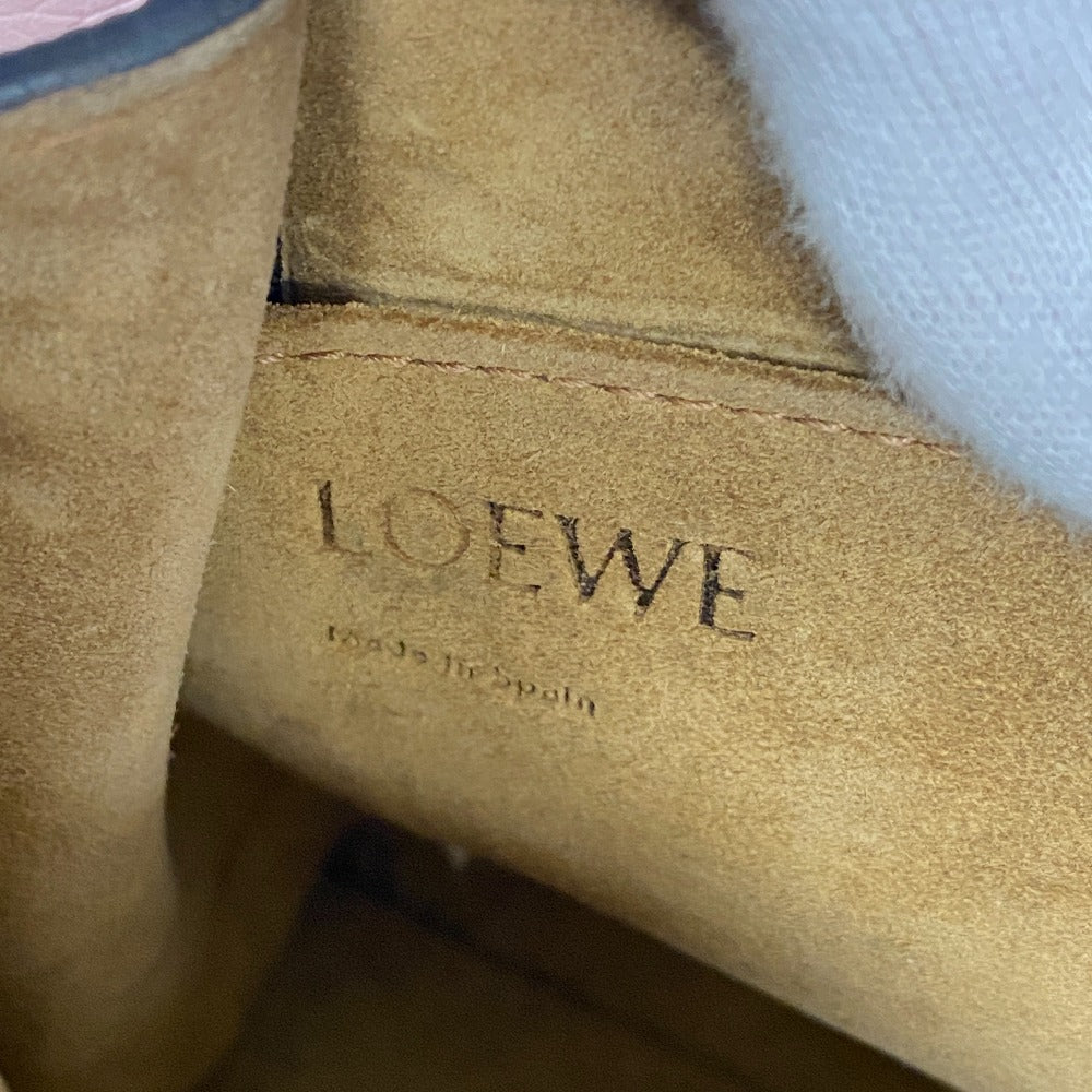 LOEWE Handbag leather pink 2WAY anagram Gate top handle mini Women Used Authentic