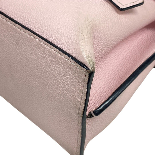 LOEWE Handbag leather pink 2WAY anagram Gate top handle mini Women Used Authentic
