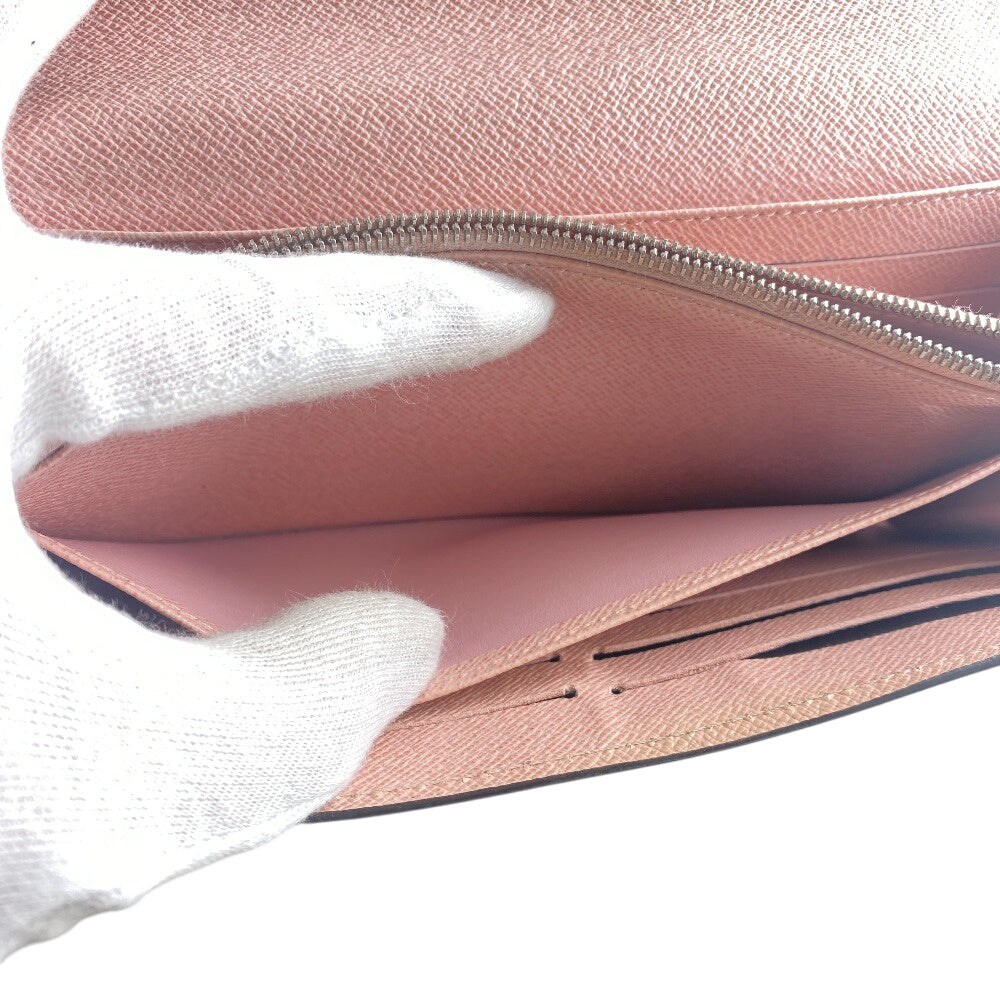 LOUIS VUITTON Long Wallet Purse M61394 leather pink Portefeuille Epi Sarah Rose Ballerine Women Used Authentic
