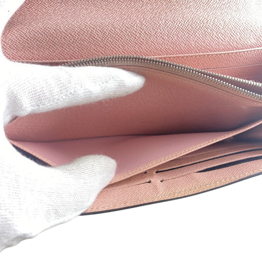 LOUIS VUITTON Long Wallet Purse M61394 leather pink Portefeuille Epi Sarah Rose Ballerine Women Used Authentic