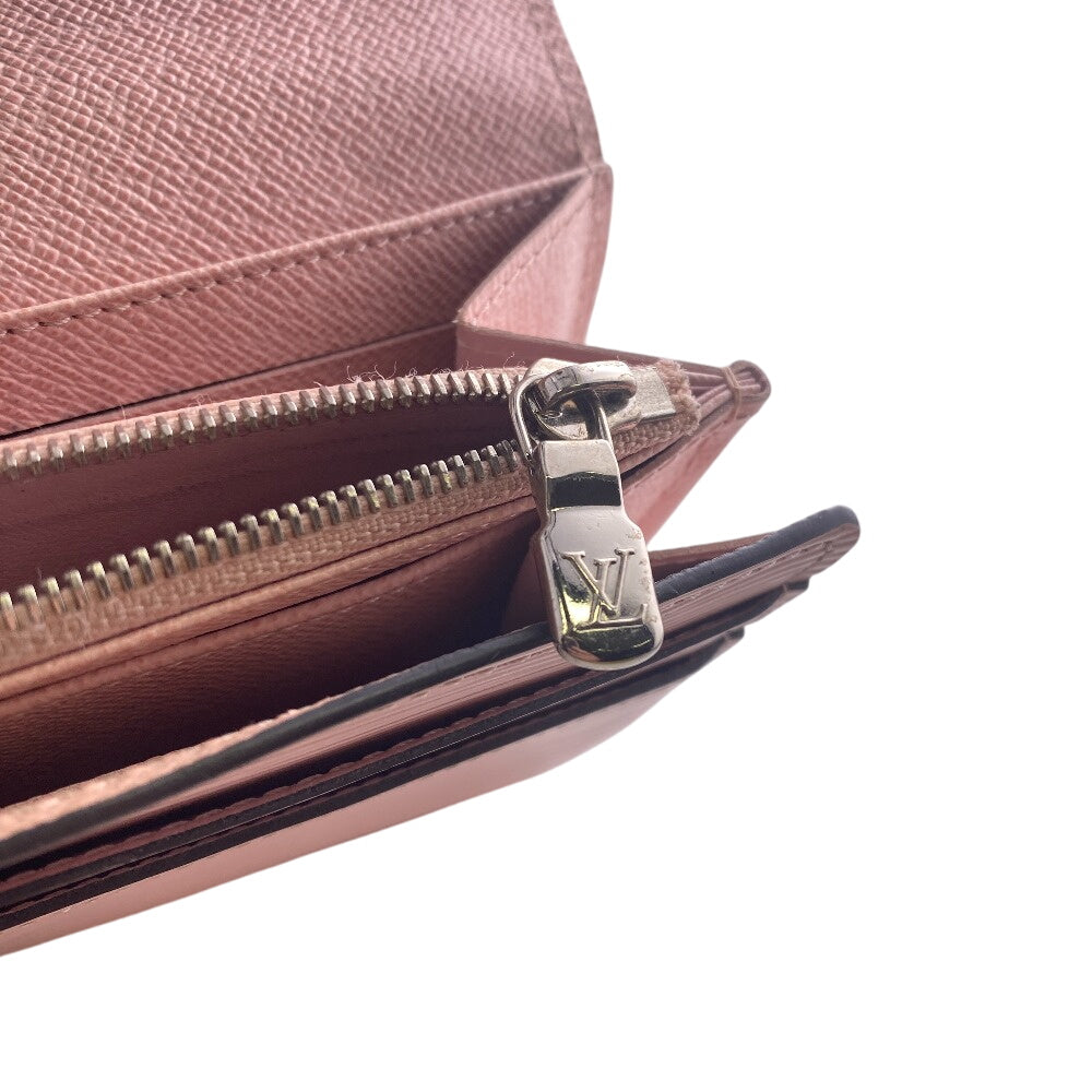 LOUIS VUITTON Long Wallet Purse M61394 leather pink Portefeuille Epi Sarah Rose Ballerine Women Used Authentic