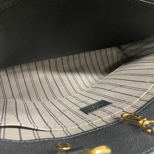 LOUIS VUITTON Handbag M41069 leather black Monogram Ann Platt Montaigne GM Women(Unisex) Used Authentic